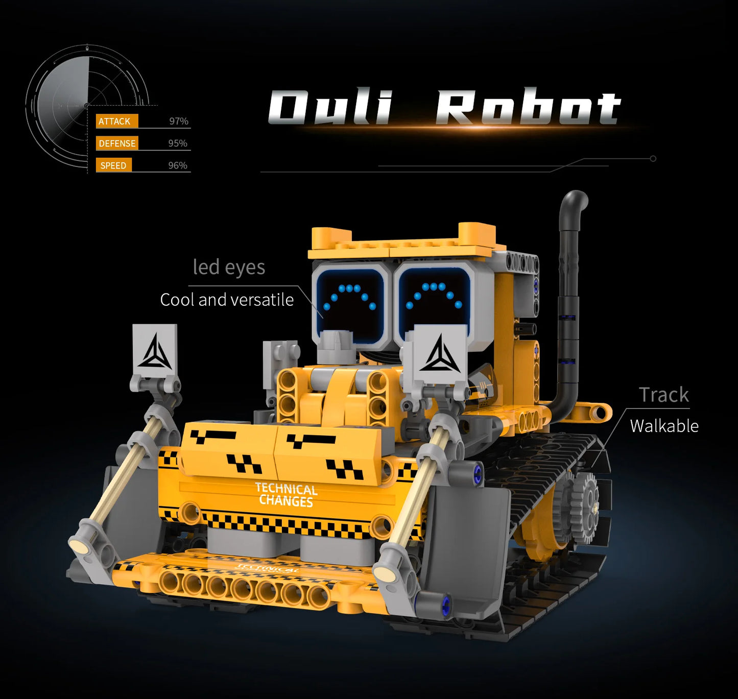 5-in-1 Transform RC Robot Building Blocks – Digital Display Toy