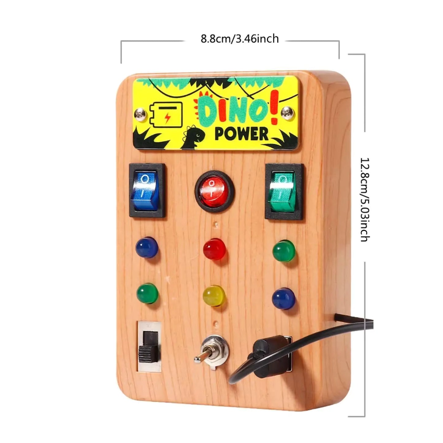 Montessori LED Busy Board – Kids Light Switch Sensory Learning Toy