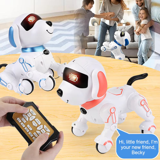 RC Robot Dog Toy – Programmable Smart Pet with Touch, Walking & Dancing