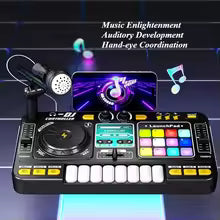 Kids DJ Mixer Toy β Electronic Music Controller with Sound Effects