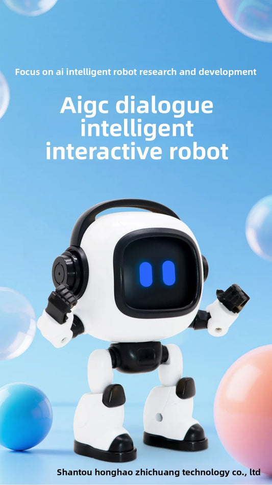 AI Interactive Desk Robot – Voice Recognition Learning Toy for Kids