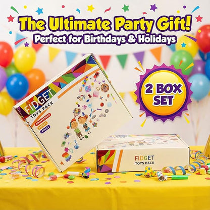 2000pcs Kids Fidget Toys Pack – Party Favors, Goodie Bag Fillers & Classroom Prizes