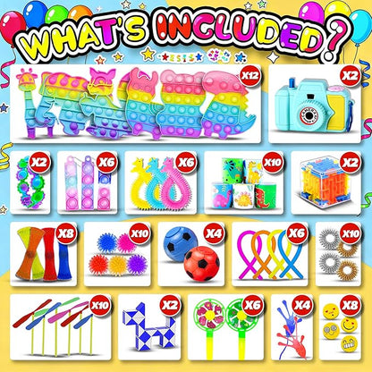 2000pcs Kids Fidget Toys Pack – Party Favors, Goodie Bag Fillers & Classroom Prizes