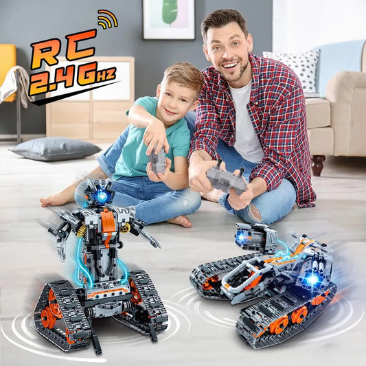 724PCS 4-in-1 RC Robot Car Building Kit – STEM Programming Toy