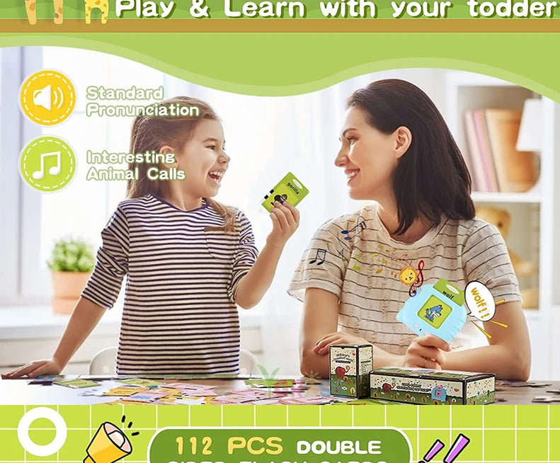 Talking Flash Cards for Kids – Audio Learning Toy (Multi-Language)