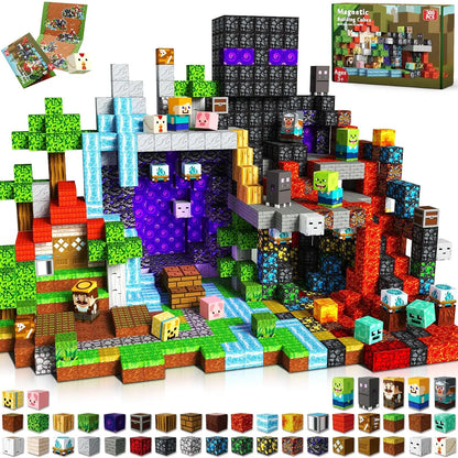 300PCS Magnetic Tiles Set – STEM Building Blocks Toy for Kids
