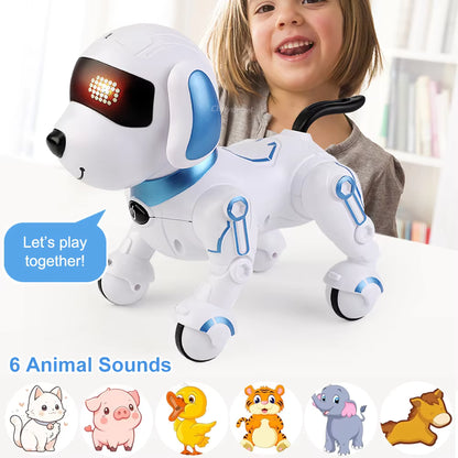 RC Robot Dog Toy – Programmable Smart Pet with Touch, Walking & Dancing