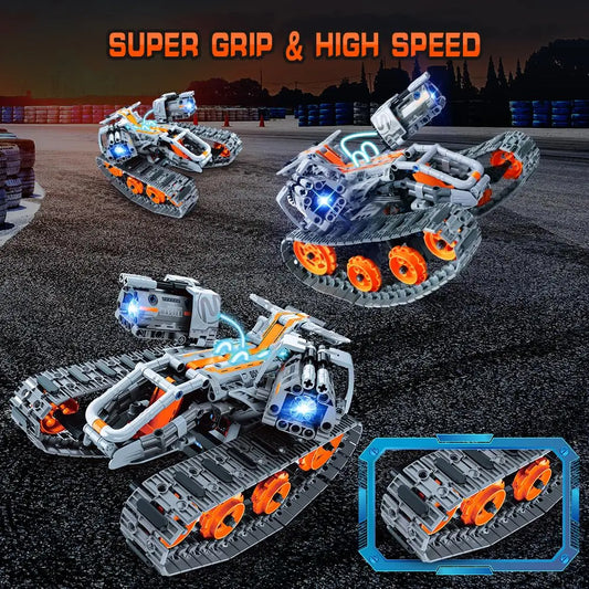 724PCS 4-in-1 RC Robot Car Building Kit – STEM Programming Toy