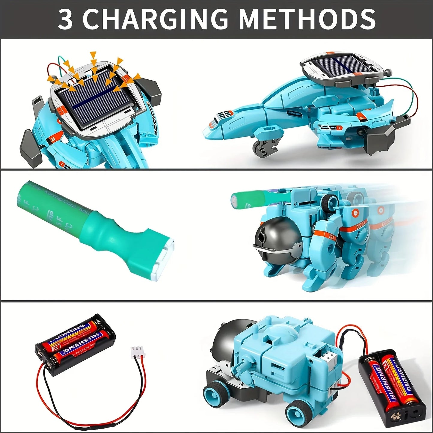 13-in-1 Solar Robot Kit – STEM DIY Science Toy for Kids
