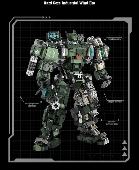 1403PCS Mecha Warrior Building Blocks – Battle Robot Model Kit