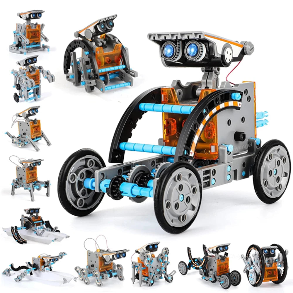 13-in-1 Solar Robot Kit – DIY STEM Science Toy for Kids 8+