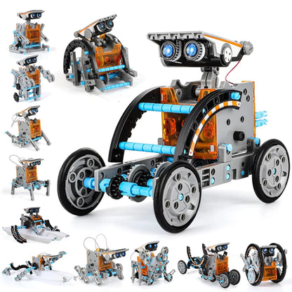 13-in-1 Solar Robot Kit – DIY STEM Science Toy for Kids 8+
