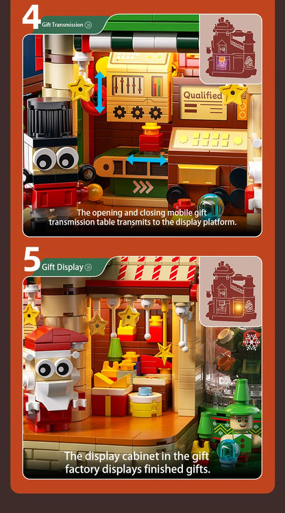 2782PCS Christmas Building Blocks Set – LED DIY Ornament Model Toy