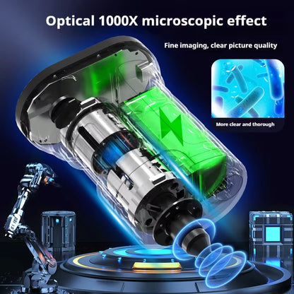 Kids Microscope 1000x – Digital LED Science Kit with Photo & Video