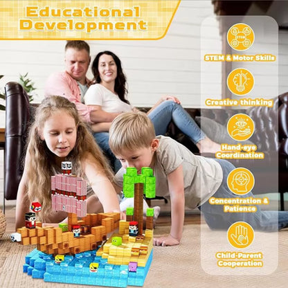 Magnetic STEM Building Blocks – Kids DIY Learning Toy Set