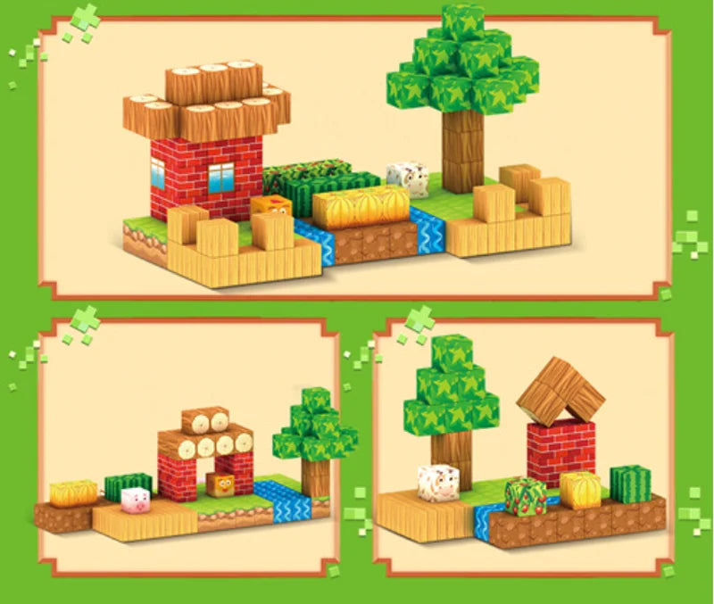 100PCS Magnetic Blocks Set – STEM Construction Toy for Kids