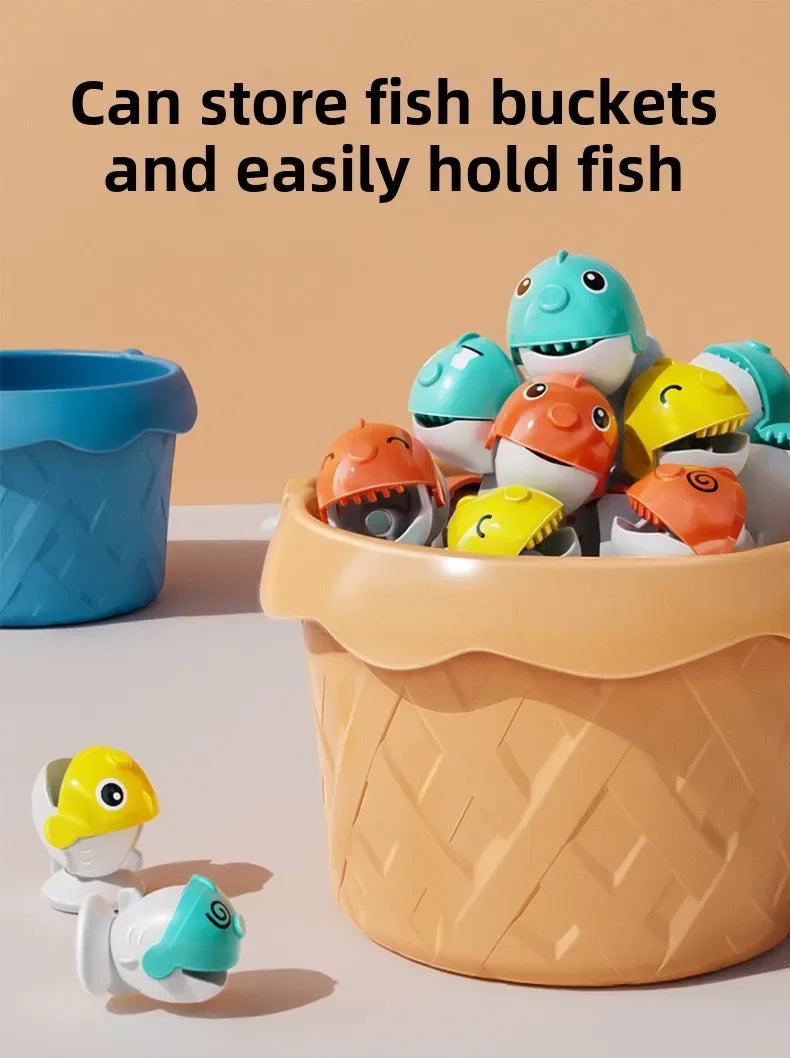 Kids Magnetic Fishing Game – Electric Spinning Toy with Music & Rod