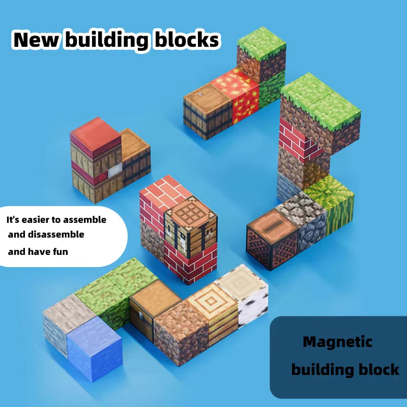 Magnetic Building Blocks Set – Kids DIY Construction Table Toy & STEM Learning Kit