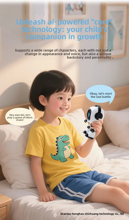 AI Interactive Desk Robot – Voice Recognition Learning Toy for Kids