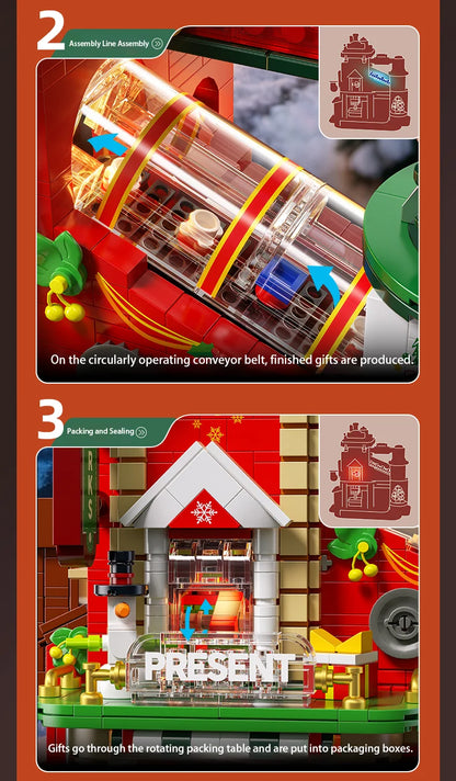 2782PCS Christmas Building Blocks Set – LED DIY Ornament Model Toy