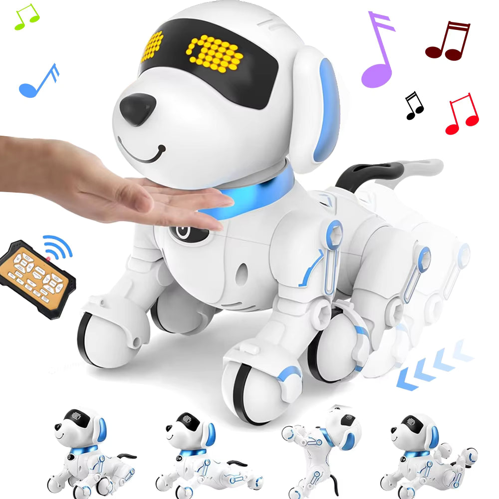 RC Robot Dog Toy – Programmable Smart Pet with Touch, Walking & Dancing