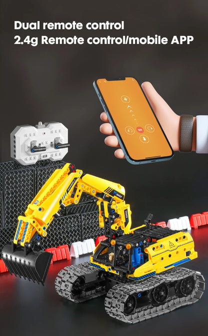 520PCS 3-in-1 RC Robot Building Blocks – Transforming Remote Control STEM Toy