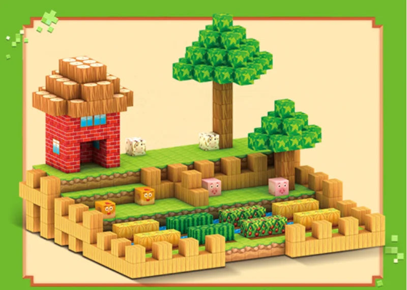 100PCS Magnetic Blocks Set – STEM Construction Toy for Kids