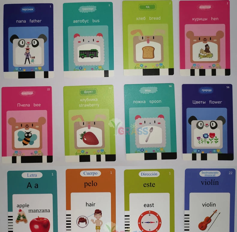 Talking Flash Cards for Kids – Audio Learning Toy (Multi-Language)