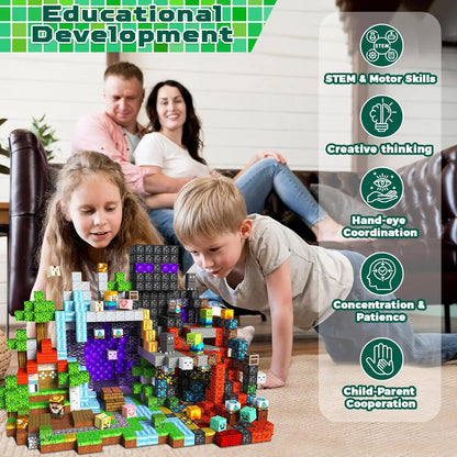 300PCS Magnetic Tiles Set – STEM Building Blocks Toy for Kids