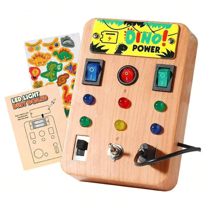 Montessori LED Busy Board – Kids Light Switch Sensory Learning Toy