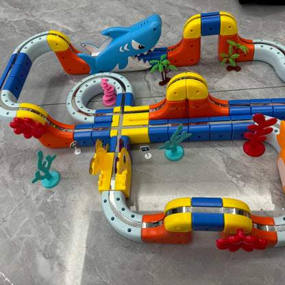 DIY Magnetic Car Track Set – STEM Racing & Gravity Maze Toy for Kids