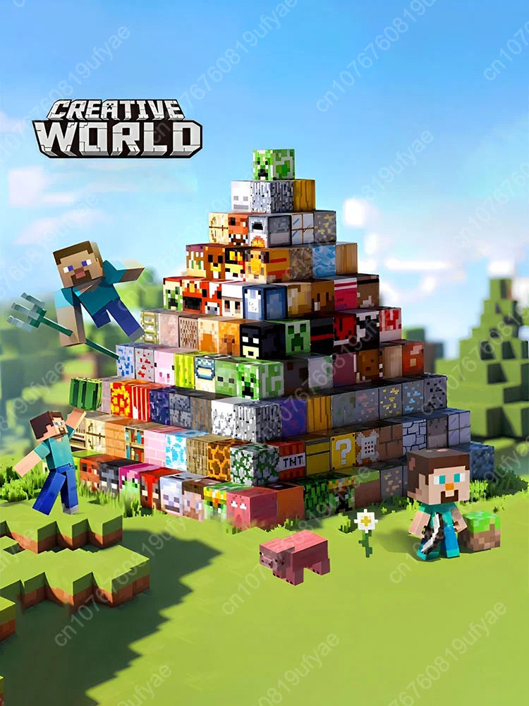 Magnetic Mine World Blocks – STEM DIY Cube Building Toy for Kids