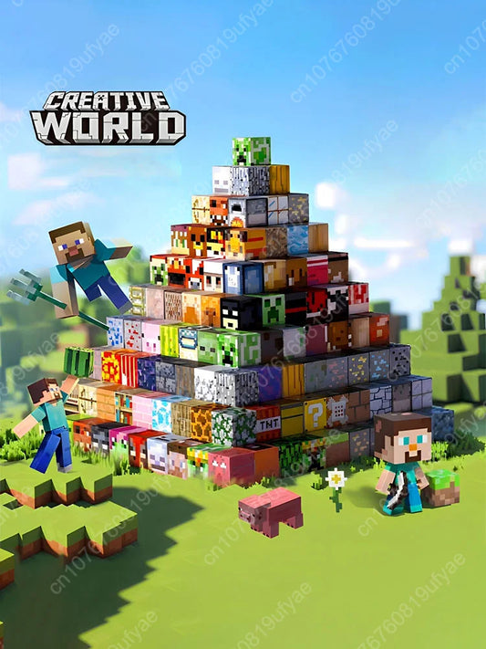 Magnetic Mine World Blocks – STEM DIY Cube Building Toy for Kids