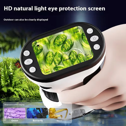 Kids Microscope 1000x – Digital LED Science Kit with Photo & Video