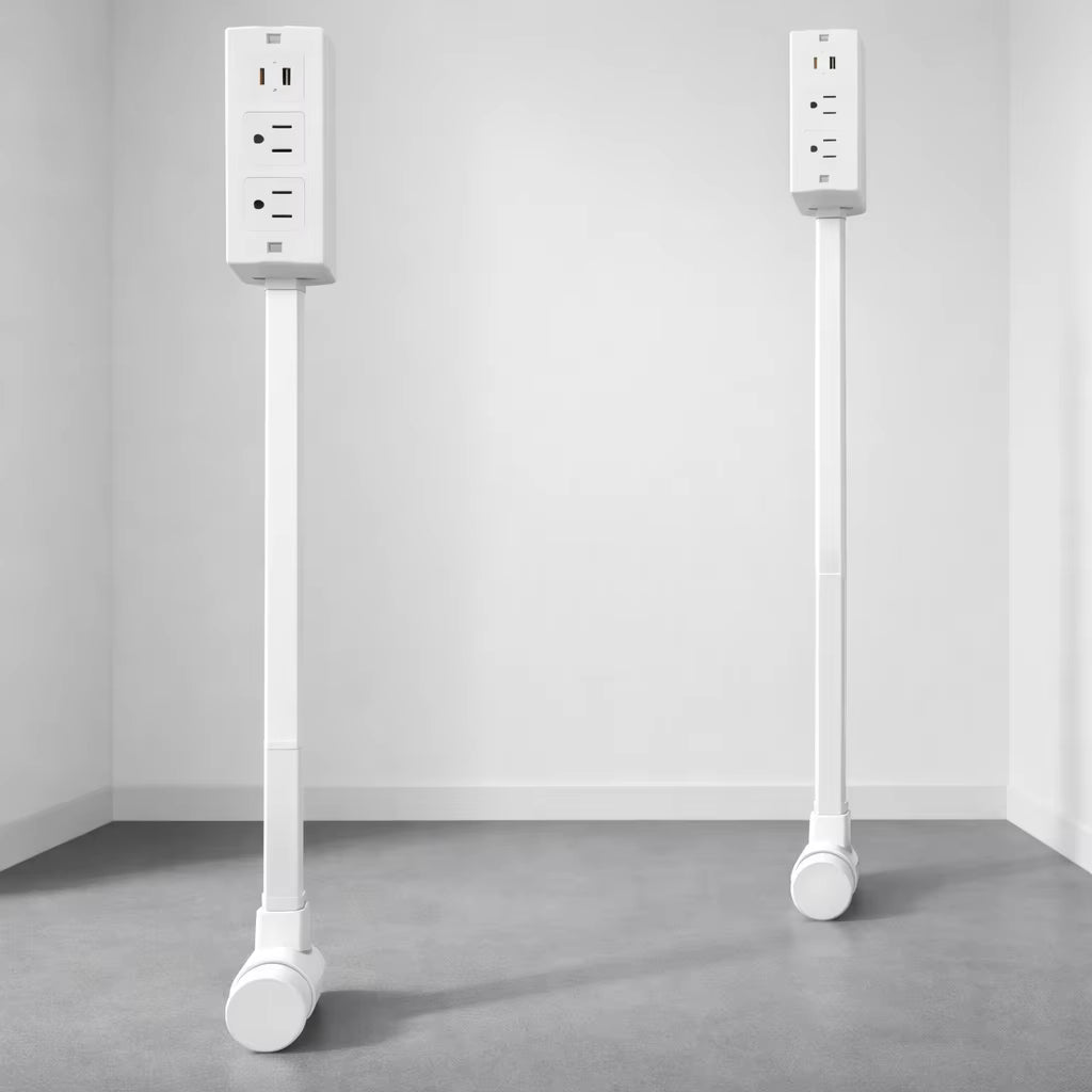 Electrical Outlet Extender Flat Plug Power Strip Features Rotates 180° Power Outlets Extender Use Behind Sofas Nightstands Desk