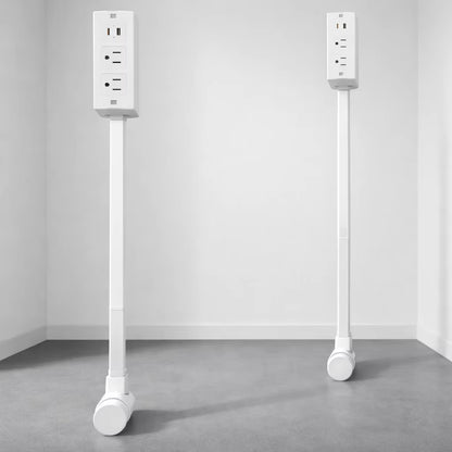 Electrical Outlet Extender Flat Plug Power Strip Features Rotates 180° Power Outlets Extender Use Behind Sofas Nightstands Desk