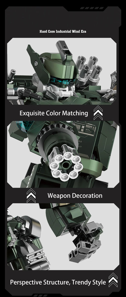 1403PCS Mecha Warrior Building Blocks – Battle Robot Model Kit
