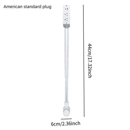 Electrical Outlet Extender Flat Plug Power Strip Features Rotates 180° Power Outlets Extender Use Behind Sofas Nightstands Desk